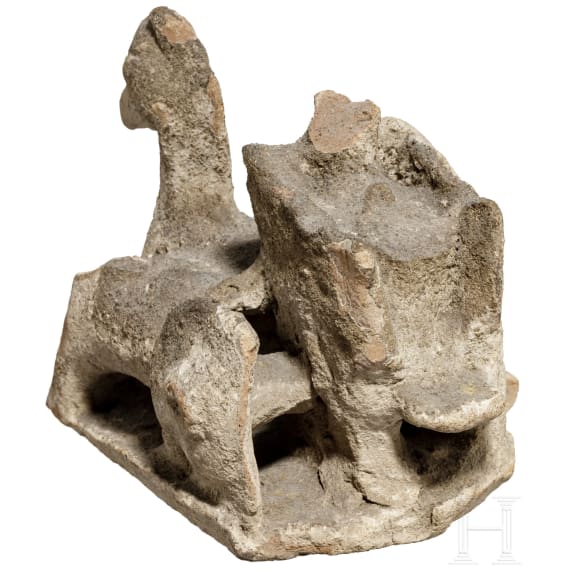 Quadriga-Terracotta, Zypern, 2. - 5. Jhdt. n. Chr.