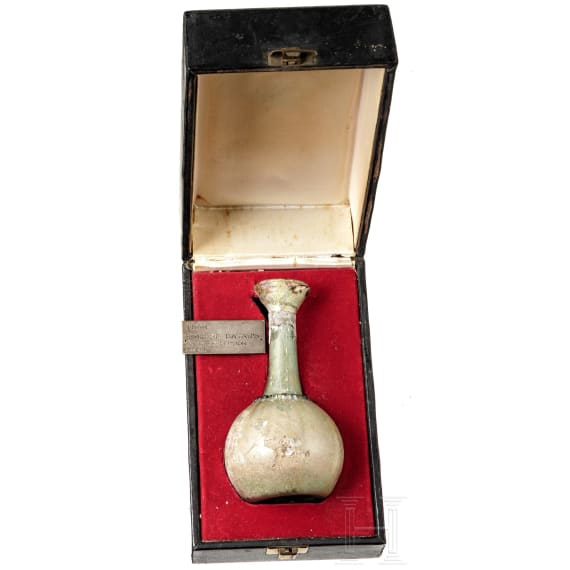 Glasaryballos aus der Sammlung Moshe Dayan, r&ouml;misch, 1. - 3. Jhdt.