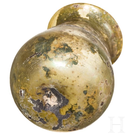 R&ouml;misches Glas mit Fadenauflage, 2. - 3. Jhdt.