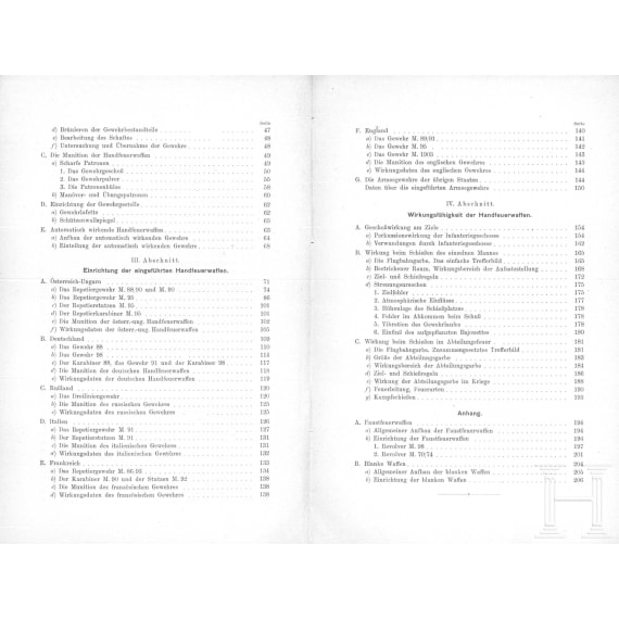 Buchpaket "Waffenlehre": 9 Bücher von 1869 - 1910, Deutschland