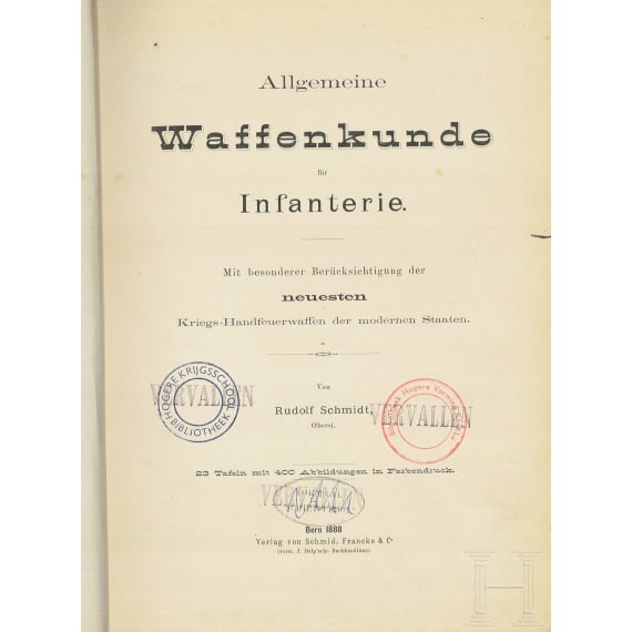 Sechs Bände "Schuß und Waffe", 2 Bände Waffenkunde, um 1900