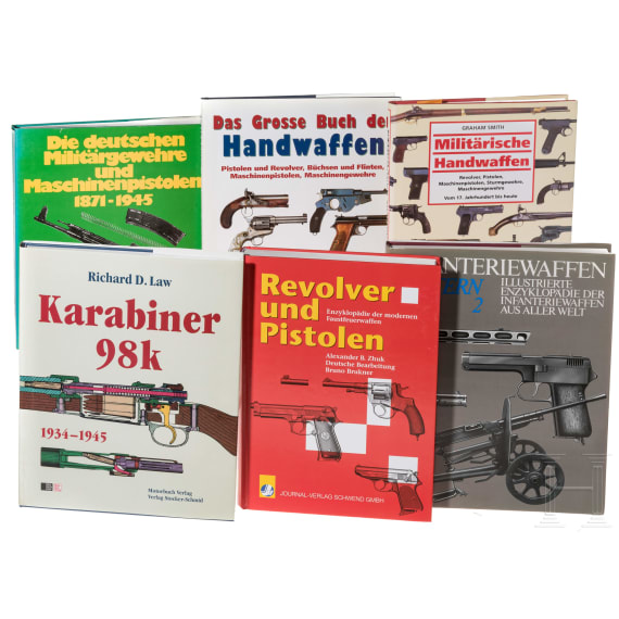 Sechs B&uuml;cher &uuml;ber Handfeuer- und Infanteriewaffen