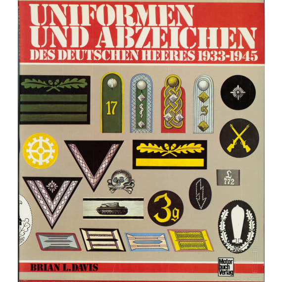10 B&uuml;cher &uuml;ber deutsche Bewaffnung der Infanterie, Marine, Artillerie, Uniformen und Abzeichen; Loseblattsammlung