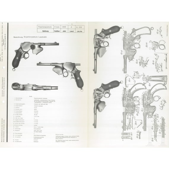 10 B&uuml;cher &uuml;ber deutsche Bewaffnung der Infanterie, Marine, Artillerie, Uniformen und Abzeichen; Loseblattsammlung