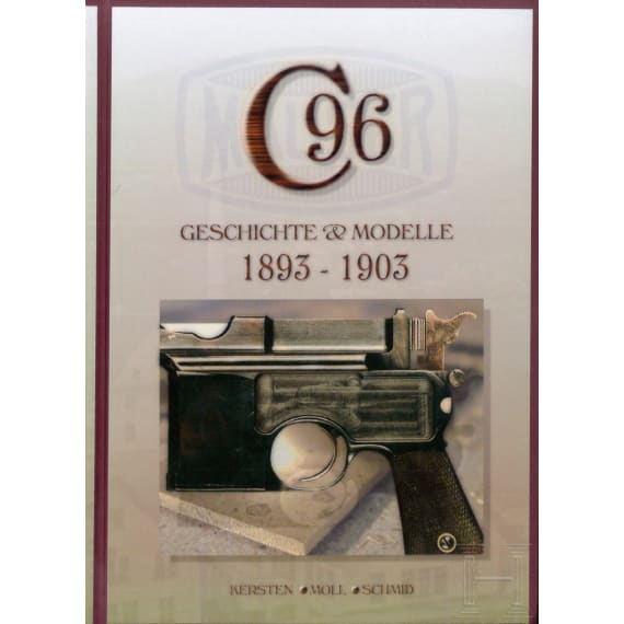 Sechs B&uuml;cher &uuml;ber Mauser-Pistolen, in deutsch, englisch, franz&ouml;sisch, spanisch
