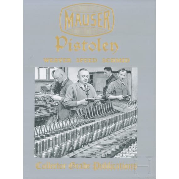 Sechs B&uuml;cher &uuml;ber Mauser-Pistolen, in deutsch, englisch, franz&ouml;sisch, spanisch