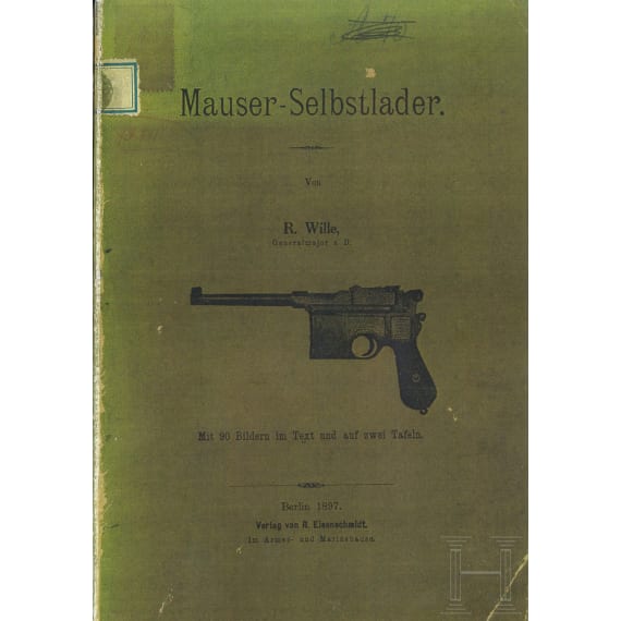 Sechs B&uuml;cher &uuml;ber Mauser-Pistolen, in deutsch, englisch, franz&ouml;sisch, spanisch