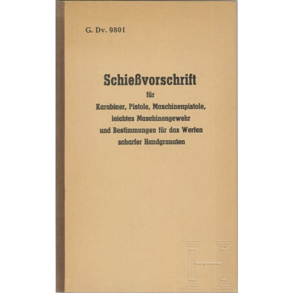 11 Druckwerke zu Handwaffen, Munition und Vorschriften; Originale, 1908 - 1955
