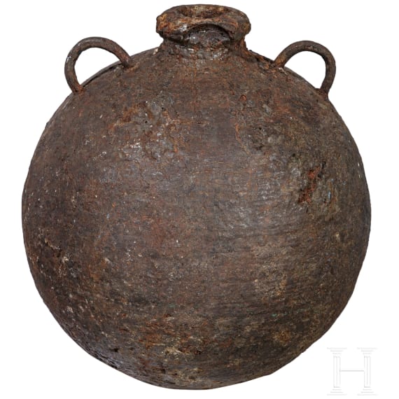 Schwere M&ouml;rser-Granatkugel, deutsch, um 1700
