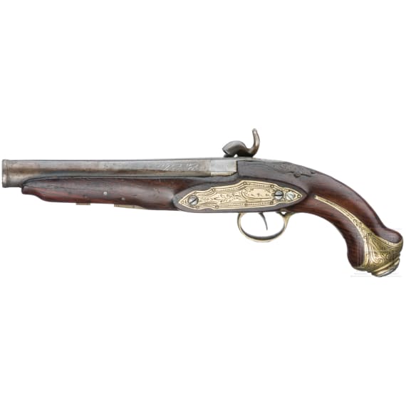 Miquelet-Perkussionspistole, Eibar, datiert 1834