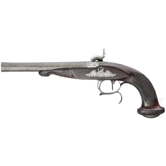Perkussionspistole, Aubron aine&egrave; Fils &agrave; Nantes, Frankreich, um 1840