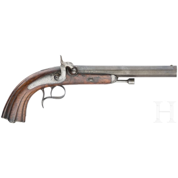 Perkussionspistole, Aury, St. &Eacute;tienne, um 1840
