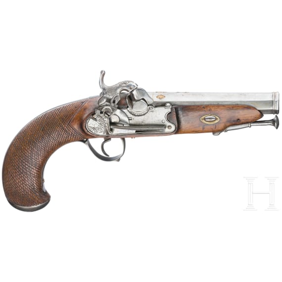 Ein Paar Miquelet-Perkussionspistolen im Kasten, Unzueta, Eibar, um 1840