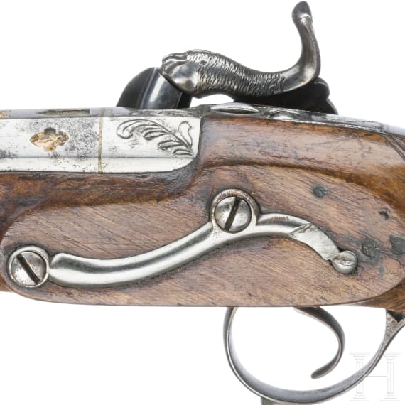 Ein Paar Miquelet-Perkussionspistolen im Kasten, Unzueta, Eibar, um 1840