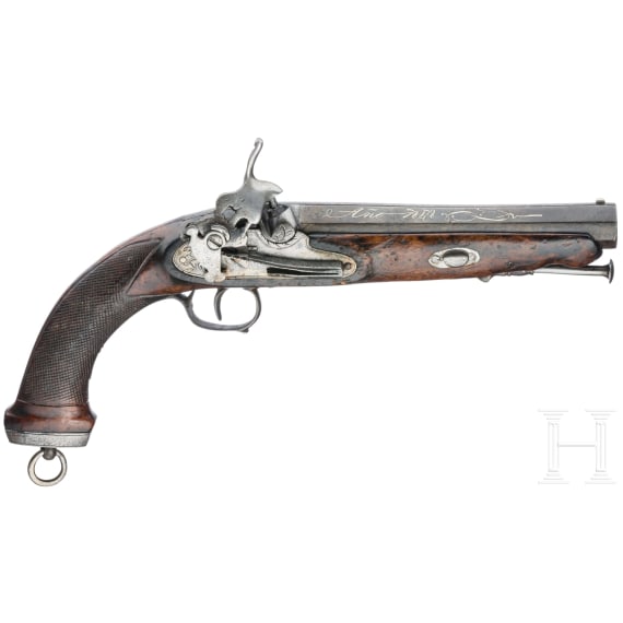 Miquelet-Perkussionspistole, Antonio Alberdi, Eibar, datiert 1848