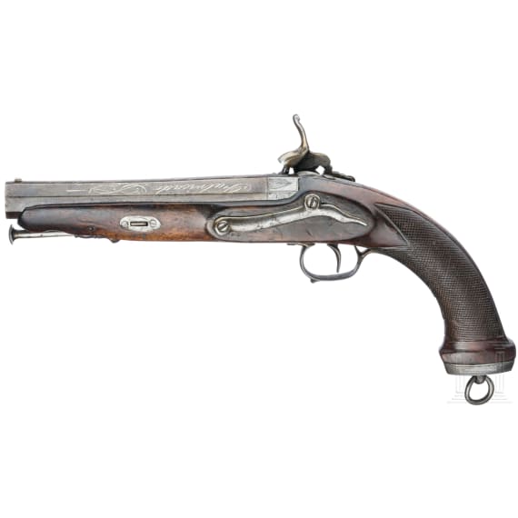 Miquelet-Perkussionspistole, Antonio Alberdi, Eibar, datiert 1848
