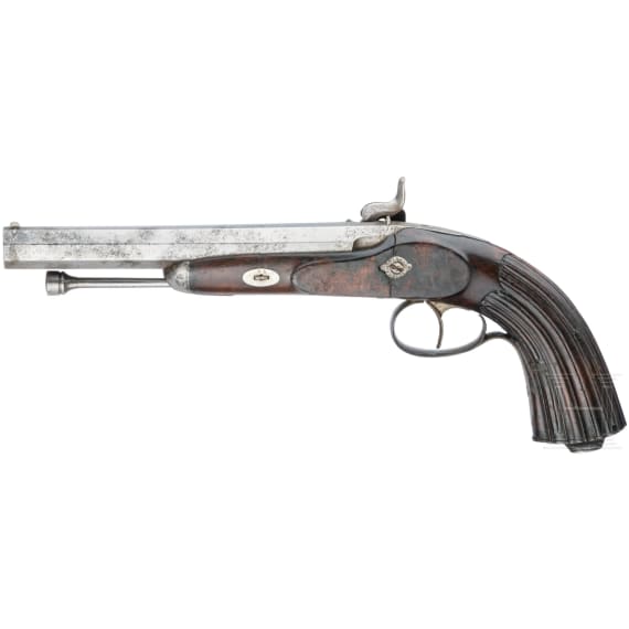 Perkussionspistole, Frankreich, um 1850