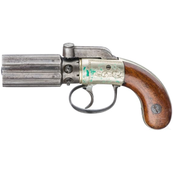 B&uuml;ndelrevolver, englische Bauart, um 1850
