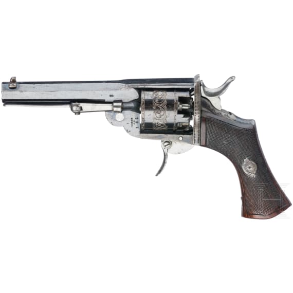 Perkussionsrevolver, Loron, Belgien, um 1855