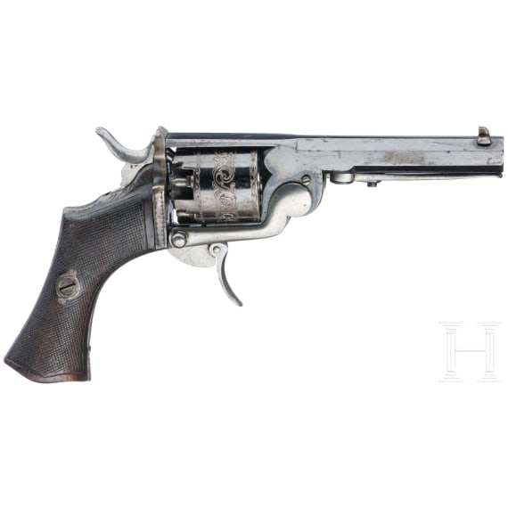 Perkussionsrevolver, Loron, Belgien, um 1855