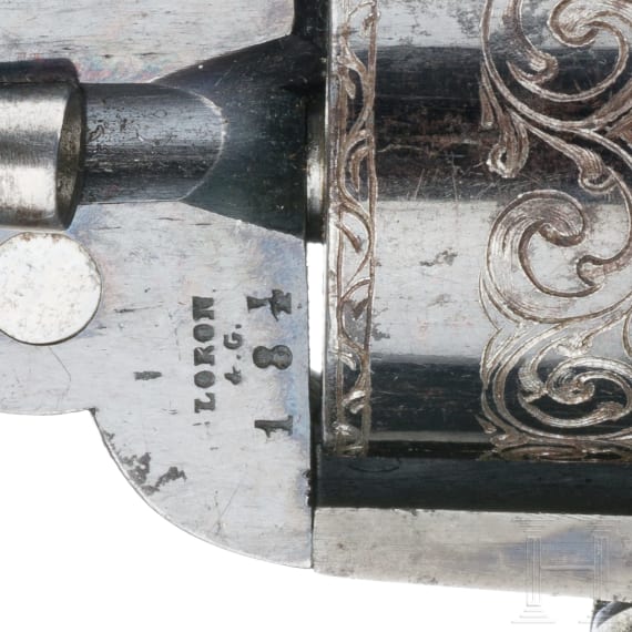 Perkussionsrevolver, Loron, Belgien, um 1855