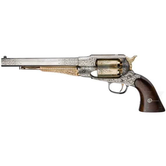 Gravierter Perkussionsrevolver, Navy Arms Co. Ridgefield N.J. - Italy, um 1965