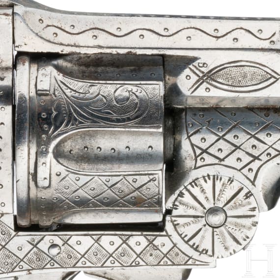 Revolver Warnant, Belgien, um 1880