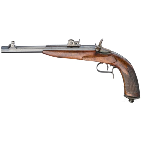 Scheibenpistole, System Flobert, Belgien, um 1880
