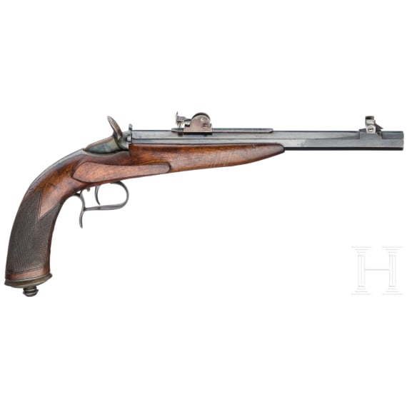 Scheibenpistole, System Flobert, Belgien, um 1880