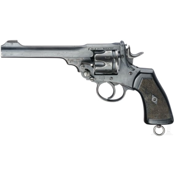 Webley Mark VI, mit Holster und Repro-Bajonett