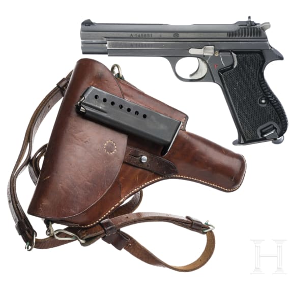 SIG Pistole 49 (=P 210), 2. Ausführung, Armee, mit Holster