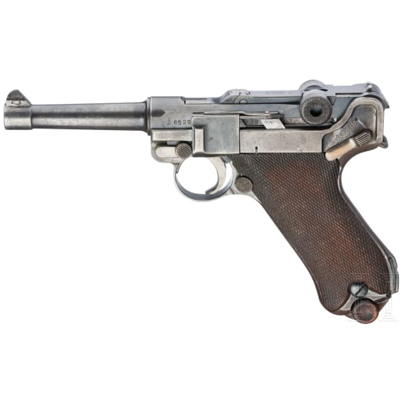 Pistole 08, Weimar, "Police Alphabet DWM Luger with blank chamber"