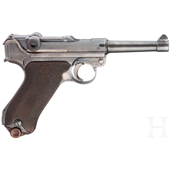 Pistole 08, Weimar, "Police Alphabet DWM Luger with blank chamber"