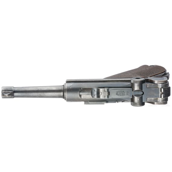 Pistole 08, Weimar, "Police Alphabet DWM Luger with blank chamber"