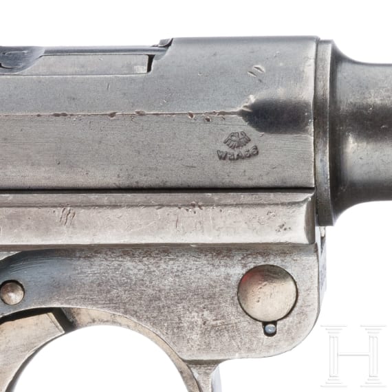 Pistole 08, Weimar, "Police Alphabet DWM Luger with blank chamber"