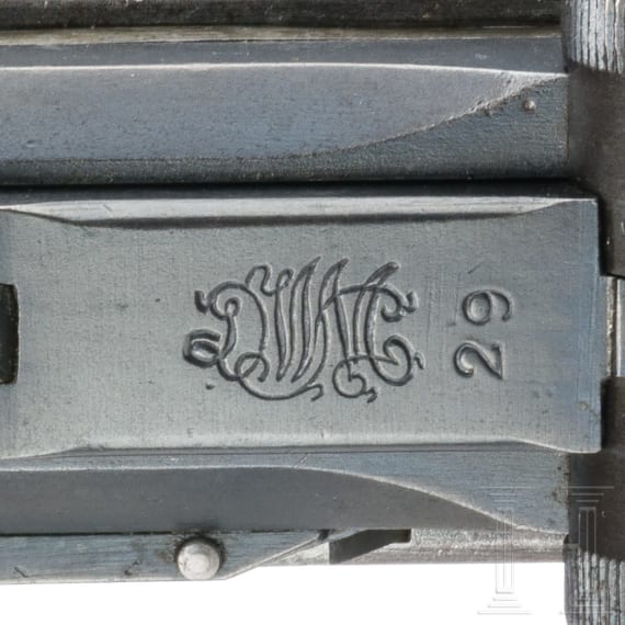 Pistole 08, Weimar, "Police Alphabet DWM Luger with blank chamber"