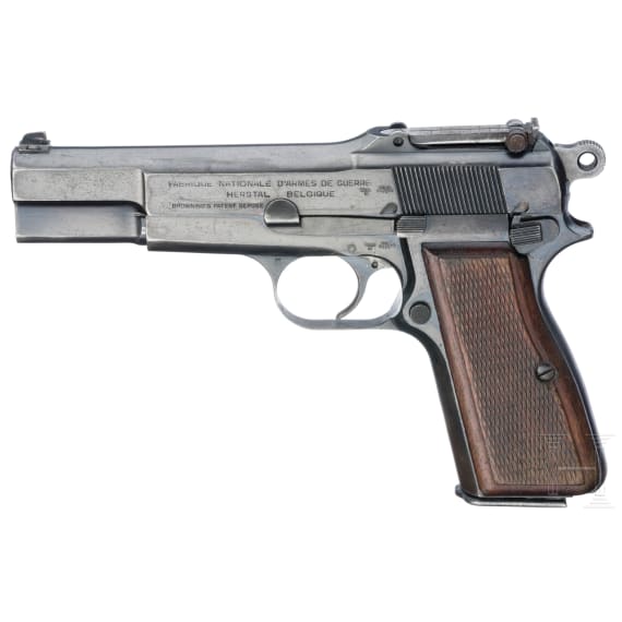 FN HP Mod. 35, mit Schiebevisier, Holster