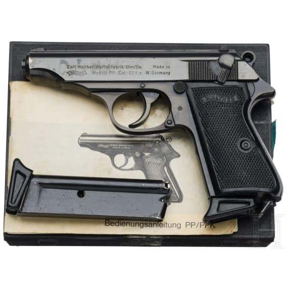 Walther PP, Ulm, in Box, mit Beh&ouml;rdenstempel