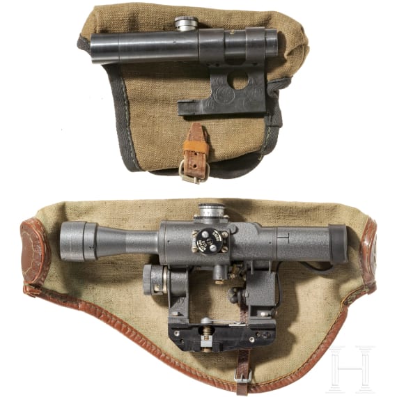 Zwei sowjetische ZF mit Tasche