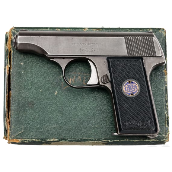 Walther Mod. 8, 1. Ausf&uuml;hrung, im Karton