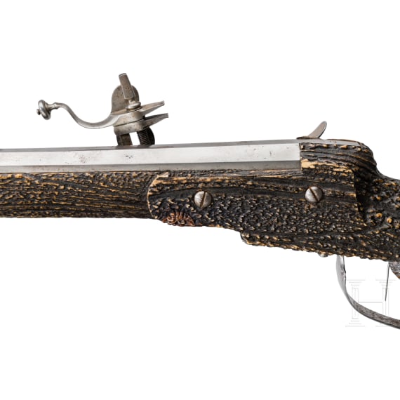 An extraordinary German wheellock rifle, Augsburg, circa 1660