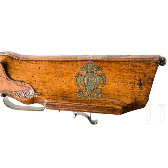 A Lower Austrian wheellock carbine with a bronze barrel, Weitra, circa 1700