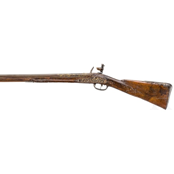 A splendid South German flintlock rifle, circa 1730/40