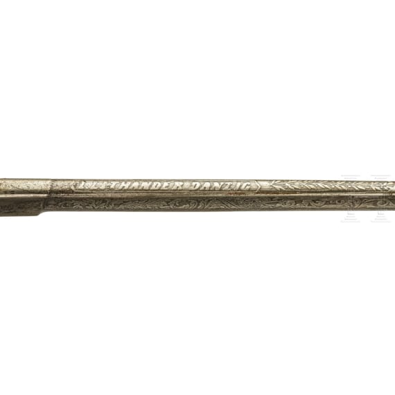 An old style small-sword for officers of the infantry with Damascus blade, circa 1880