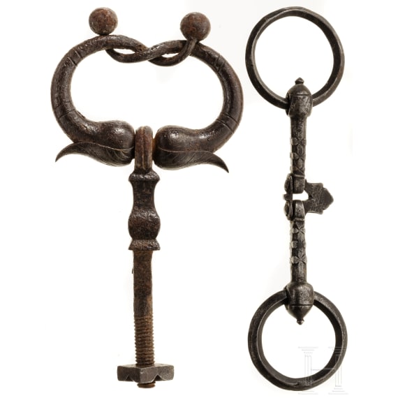 T&uuml;rklopfer und Pferdegebiss, s&uuml;ddeutsch, 16./17. Jhdt.