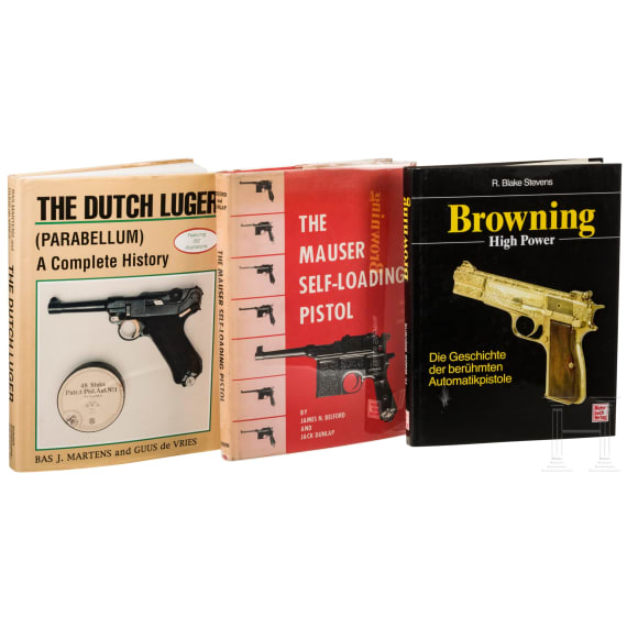 Three books on Mauser and FN HP pistols