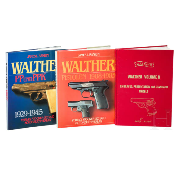 Three books on Walther pistols by James l. Rankin