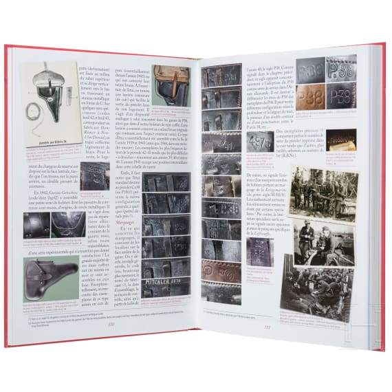 Four books on Service guns and accessories, in English, German and French