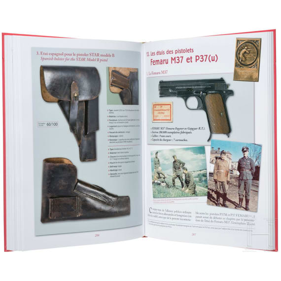 Four books on Service guns and accessories, in English, German and French