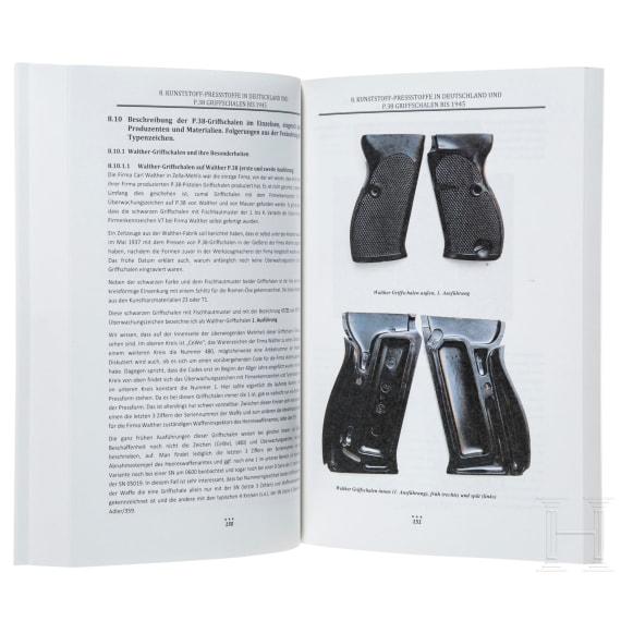 Four books on Service guns and accessories, in English, German and French